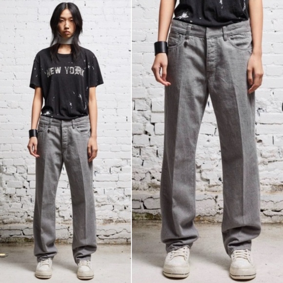 NEW R13 Lemmy Slim Jean Stonewash Grey 30 - Picture 5 of 17